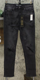 DG2 by Diane Gilman Women's Virtual Stretch Destructed Skinny Jeans