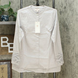 Vanessa Williams Women's Long Sleeve Stretch Poplin Button Up Shirt