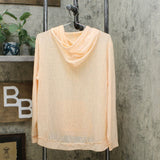 Weatherproof Vintage Women's Lightweight Slub Knit Hoodie T-Shirt