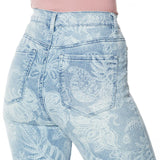 DG2 by Diane Gilman Women's Tall Classic Stretch Printed Flare Jeans
