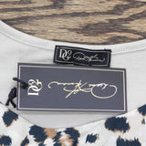 DG2 by Diane Gilman Women's Printed Mixed Media Easy Tank Top