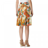 Tahari Women's Floral Print Inverted Pleat Skirt