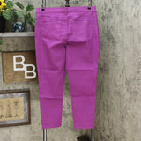 DG2 by Diane Gilman Virtual Stretch Skinny Jeans Purple 14 Petite