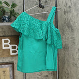 NWT MOTTO Plus Size Geometric Eyelet Top. 648754-Plus 2X