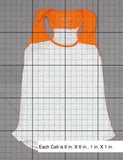 Blue 84 Women's Burnout Colorblock Tank Top Orange / White Large