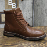Goodfellow & Co Men's Jeffrey Cap Toe Combat Boots Brown 8