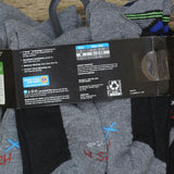 Hanes Premium Hanes Boys' 10pk Premium Crew Athletic Socks Black Multi M