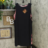 NWT IMAN Womens Boho Chic Two-Layer Dress. 691926-Plus Plus 2X