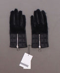 Aristide Women's Rabbit Fur Trim Puffer Gloves