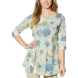 DG2 by Diane Gilman Women's Printed Swing Top