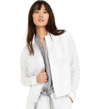 Charter Club Women's Linen Button Up Casual Jacket
