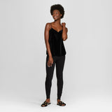 A New Day Women's Adjustable Strap V-Neck Velour Cami Camisole Tank Top