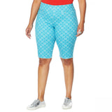 DG2 by Diane Gilman Women's Plus Size Classic Stretch Pull-On Bermuda Shorts