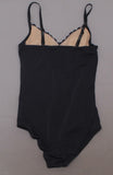 Rhonda Shear Women's Lace Bodice Adjustable Strap Bodysuit
