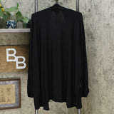 Antthony Women's Plus Size Long Sleeve Flowy Jersey Knit Cardigan