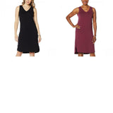 Curations Women's Jersey Knit Sleeveless V-Neck Easy Knit Dress