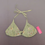 NWT Xhilaration Juniors Smocked Triangle Bikini Top. AFU39D D/DD