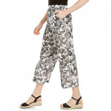 NWT Charter Club Printed Wide-Leg Capri Pants. 100094503MS L