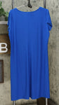Antthony Women's Petite Double Layer V-Neck Solid Midi Dress