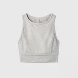 JoyLab Women's High Neck Brushed Jersey Longline Sports Bra