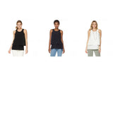 DG2 by Diane Gilman Women's Crepe Tank Top with Knit Back