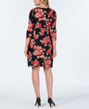 Charter Club Women's Floral-Print Shift Dress Black Combo Large