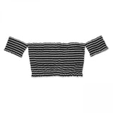 Xhilaration Smocked Underwire Off The Shoulder Bikini Top Black XS