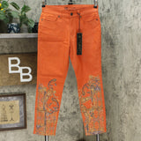 DG2 by Diane Gilman Petite Classic Stretch Artwork Printed Jeans