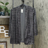 Slinky Brand Women's Sparkle Plaid Velvet Jacket
