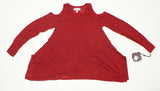 Knox Rose Women's Cold Shoulder Sharkbite Sweater