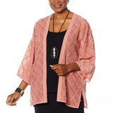 MarlaWynne WynneLayers Women's Plus Size Novelty Fringe Topper Jacket