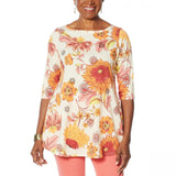DG2 by Diane Gilman Women's Printed Swing Top