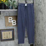 LOGO by Lori Goldstein Women's Cotton Slub Pull-On Pants with Drawstring