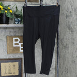 All in Motion Women's Contour Power Waist High-Rise Capri Leggings 20" Black XL