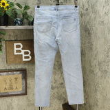 DG2 by Diane Gilman Women's Stretch Artwork Slim Leg Jeans Chambray 8