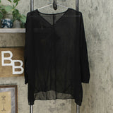 MarlaWynne WynneLayers Women's Mixed Media Pullover Top