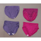 Hanes Premium LOT OF 4 Women's Cool & Comfortable Microfiber Hi-Cut Panties