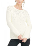 INC International Concepts Women's Petite Embellished Sweater