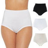 Rhonda Shear 3 Pack Lace Trim Smooth Pin Up Brief Panties