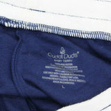 Cuddl Duds Women's Sun Baby Terry Shorts Navy Blue Large
