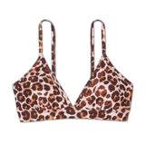 Kona Sol Women's Animal Print Bikini Swim Top