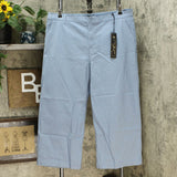 DG2 by Diane Gilman Women's Plus Size Stretch Twill Wide Leg Chino Pants