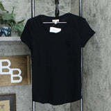 Style & Co Women's Cuffed Sleeve Slub Knit Cotton T-Shirt