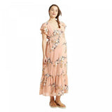 Isabel Maternity by Ingrid & Isabel Floral Short Sleeve Smocked Maxi Dress