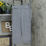 Belle by Kim Gravel Women's Citi Twill Gingham Print Cropped Pants