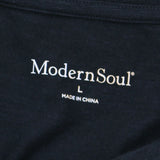 Modern Soul Women's Twist Front Slub Knit Tunic Top Black Large