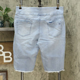 DG2 by Diane Gilman Classic Stretch Pull On Bermuda Shorts Chambray XL