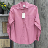 A New Day Women's Long Sleeve Oversized Button-Down Boyfriend Shirt K9867