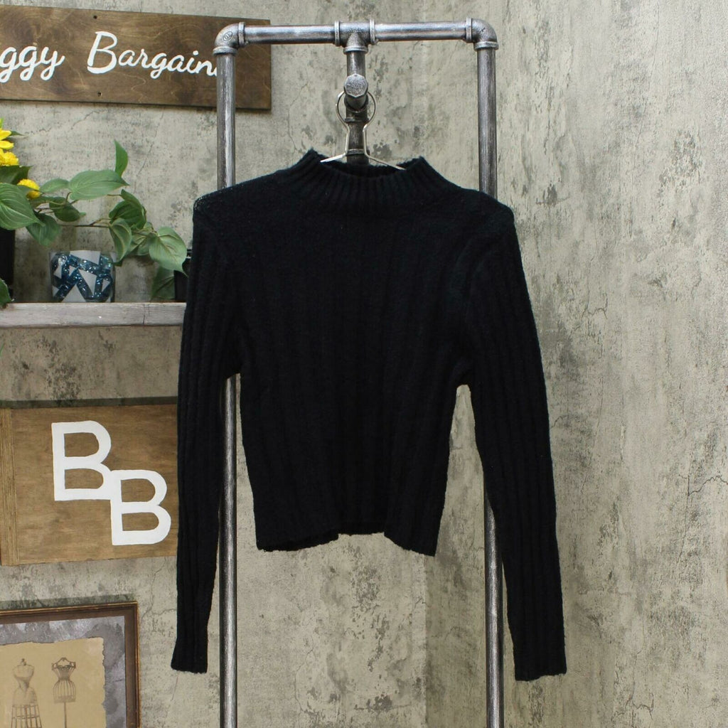 Wild Fable Womens Long Sleeve Pullover Sweater Black Small – Biggybargains