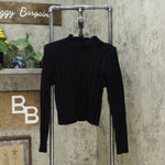 Wild Fable Womens Long Sleeve Pullover Sweater Black Small